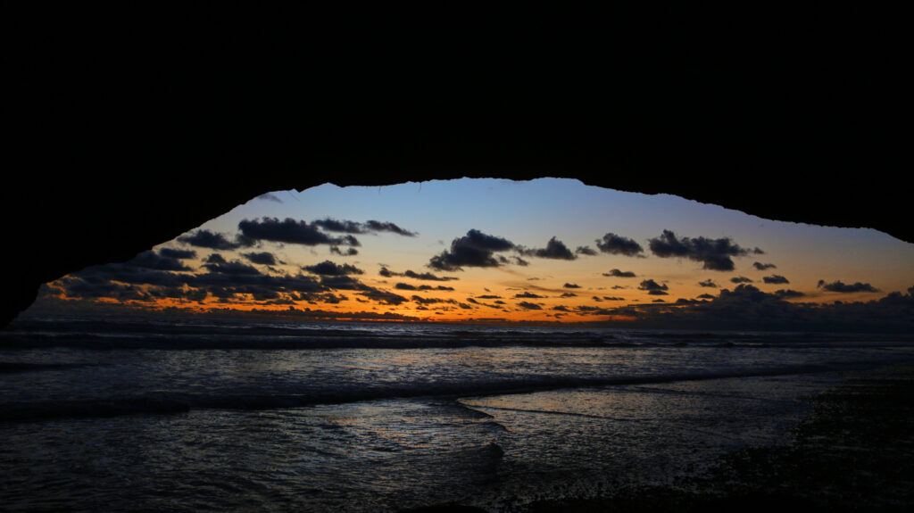 Sunset Inside the Cave in Tabanan, Bali